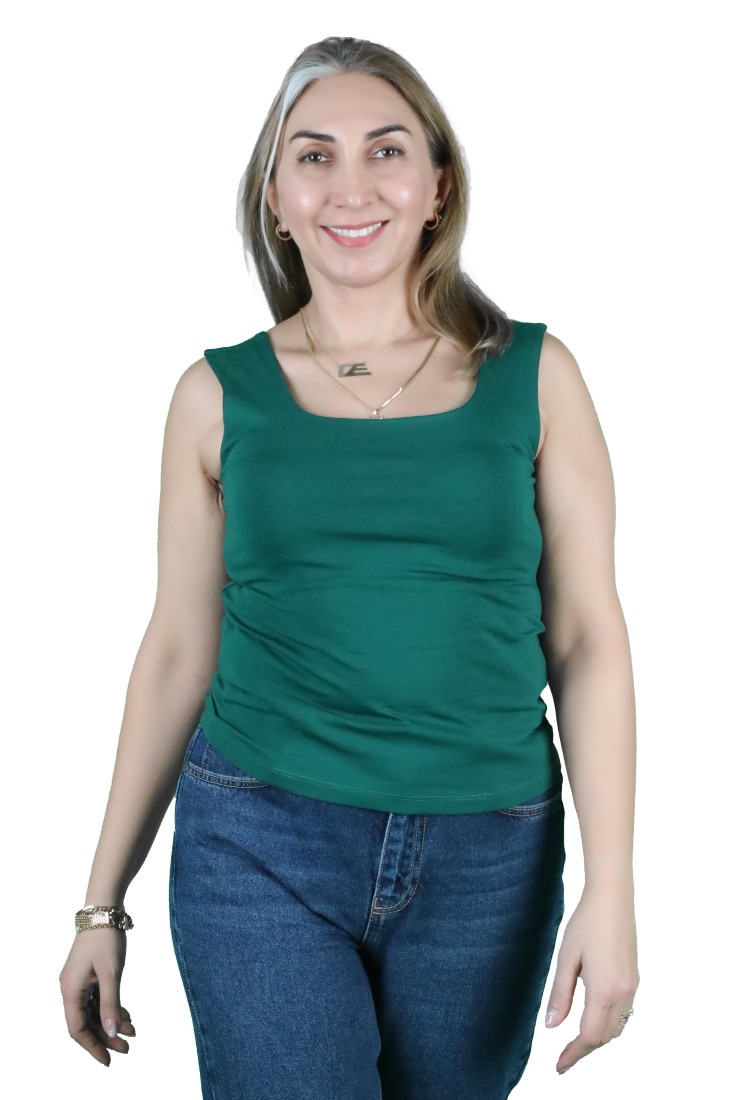 Kadın Kare Yaka Tişört - 15
