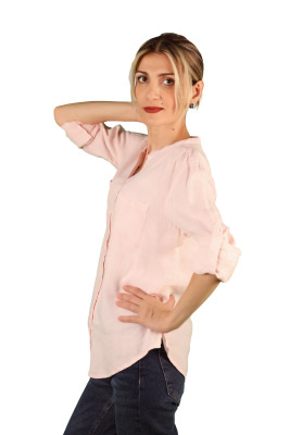 Kadın Keten Gömlek - Thumbnail