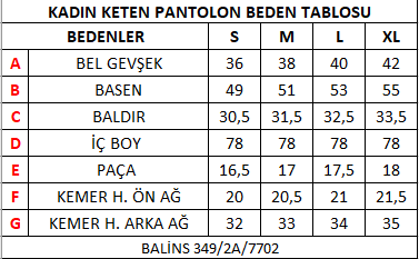 Kadın Keten Pantolon - 5
