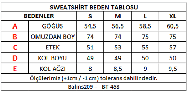 Kadın Kolları  Renkli Sweatshirt  Nar - 3