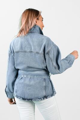 Kadın Kot Ceket 2JL/5844 - Thumbnail