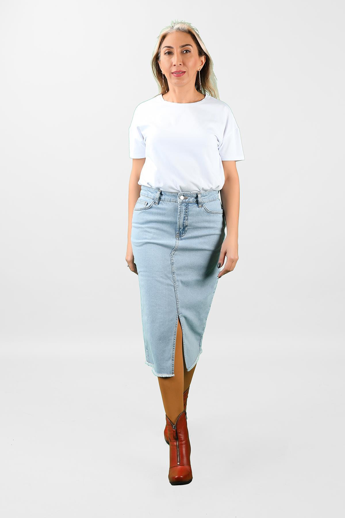 Balins - Kadın Kot Etek 2JK/6649