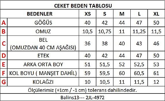 Kadın Kot Mont Koyu Mavi - 3