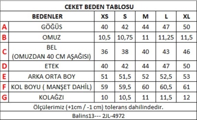Kadın Kot Mont Orta Mavi - Thumbnail