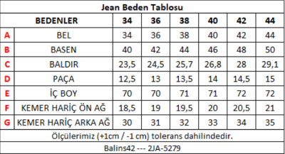 Kadın Kot Pantolon Açık Mavi 2JA/5279.Açık Mavi - Thumbnail