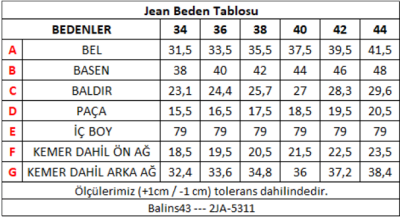 Balins Kadın Kot Pantolon Açık Mavi - Thumbnail