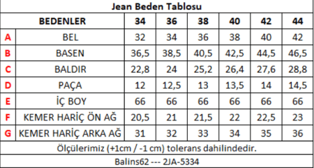 Kadın Kot Pantolon Açık Mavi - 3