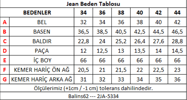 Kadın Kot Pantolon Açık Mavi - 3