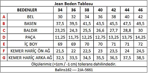 Kadın Kot Pantolon Açık Mavi -2JA/5661.Açık Mavi - 3