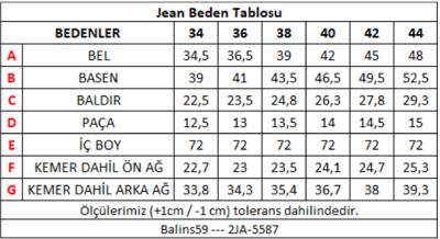 Kadın Kot Pantolon Açık Yık. Siyah - Thumbnail