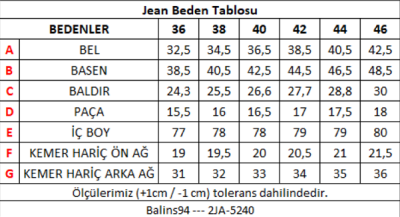 Kadın Kot Pantolon Asit Yıka - Thumbnail