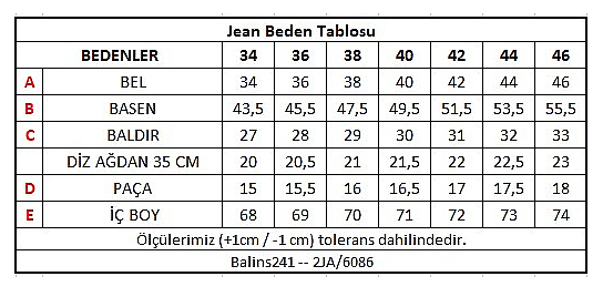 Kadın Kot Pantolon Buz Mavi -2JA/6086.Buz Mavi - 3