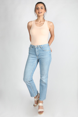 Kadın Kot Pantolon Buz Mavisi - Thumbnail