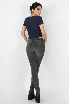 Kadın Kot Pantolon Gri - Thumbnail