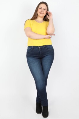 Balins - Kadın Kot Pantolon Koyu Mavi