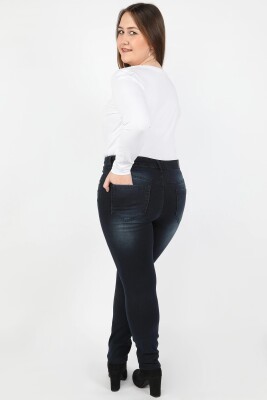 Kadın Kot Pantolon Koyu Mavi - 2JA/5173.Koyu Mavi - Thumbnail