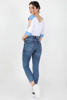 Kadın Kot Pantolon Koyu Mavi 2JA/5331.Koyu Mavi - Thumbnail