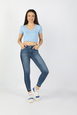 Kadın Kot Pantolon Koyu Mavi 2JA/5588.Koyu Mavi - Thumbnail