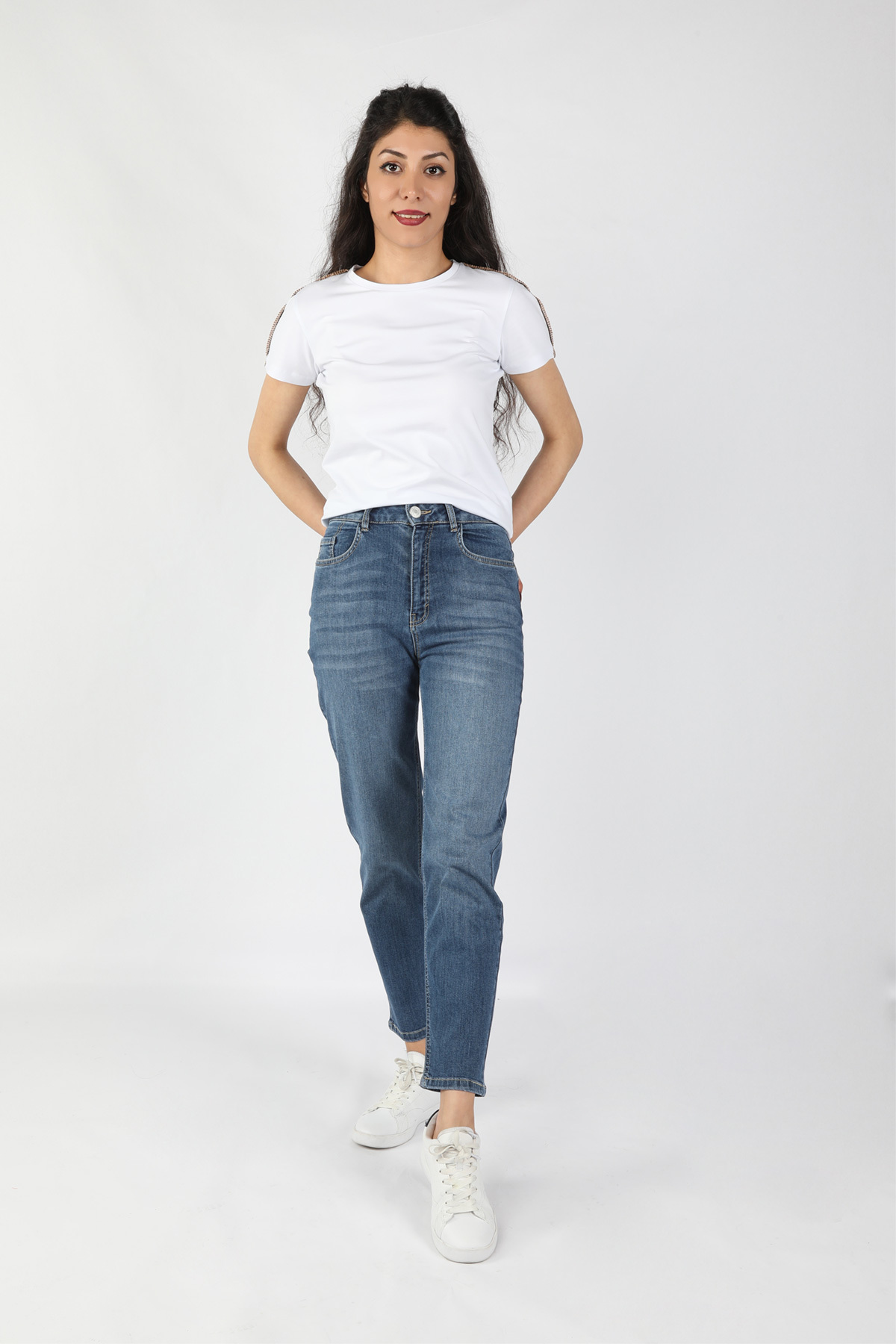 Balins - Balins Kadın Kot Pantolon Koyu Mavi