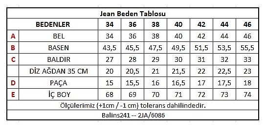 Balins Kadın Kot Pantolon Koyu Mavi - 3