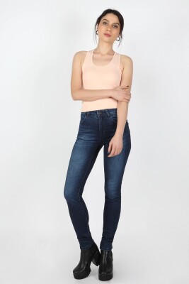 Kadın Kot Pantolon Koyu Mavi 2JA/5171.Koyu Mavi - Thumbnail