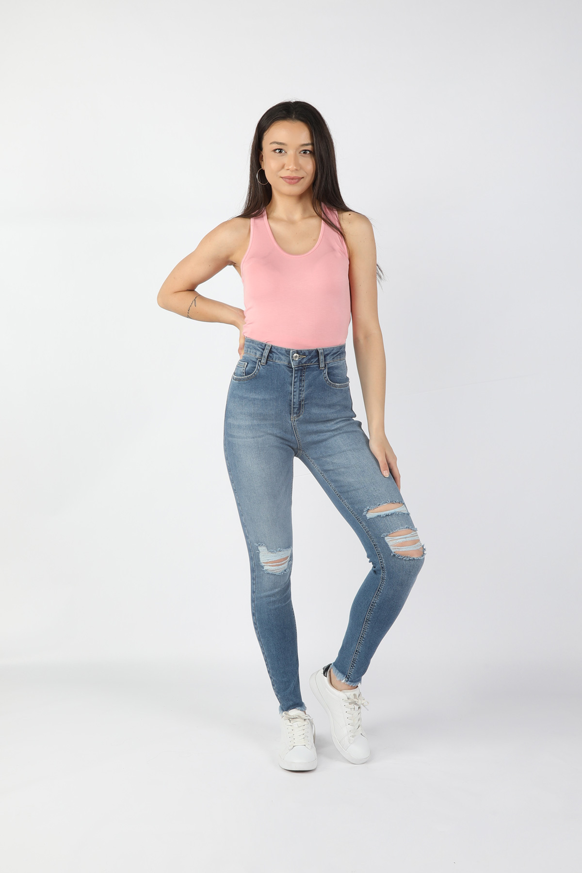 Balins - Kadın Kot Pantolon Mavi