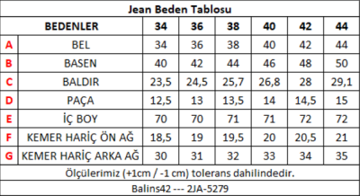 Kadın Kot Pantolon Orta Mavi -2JA/5279.Orta Mavi - Thumbnail