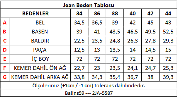 Kadın Kot Pantolon Siyah - 3
