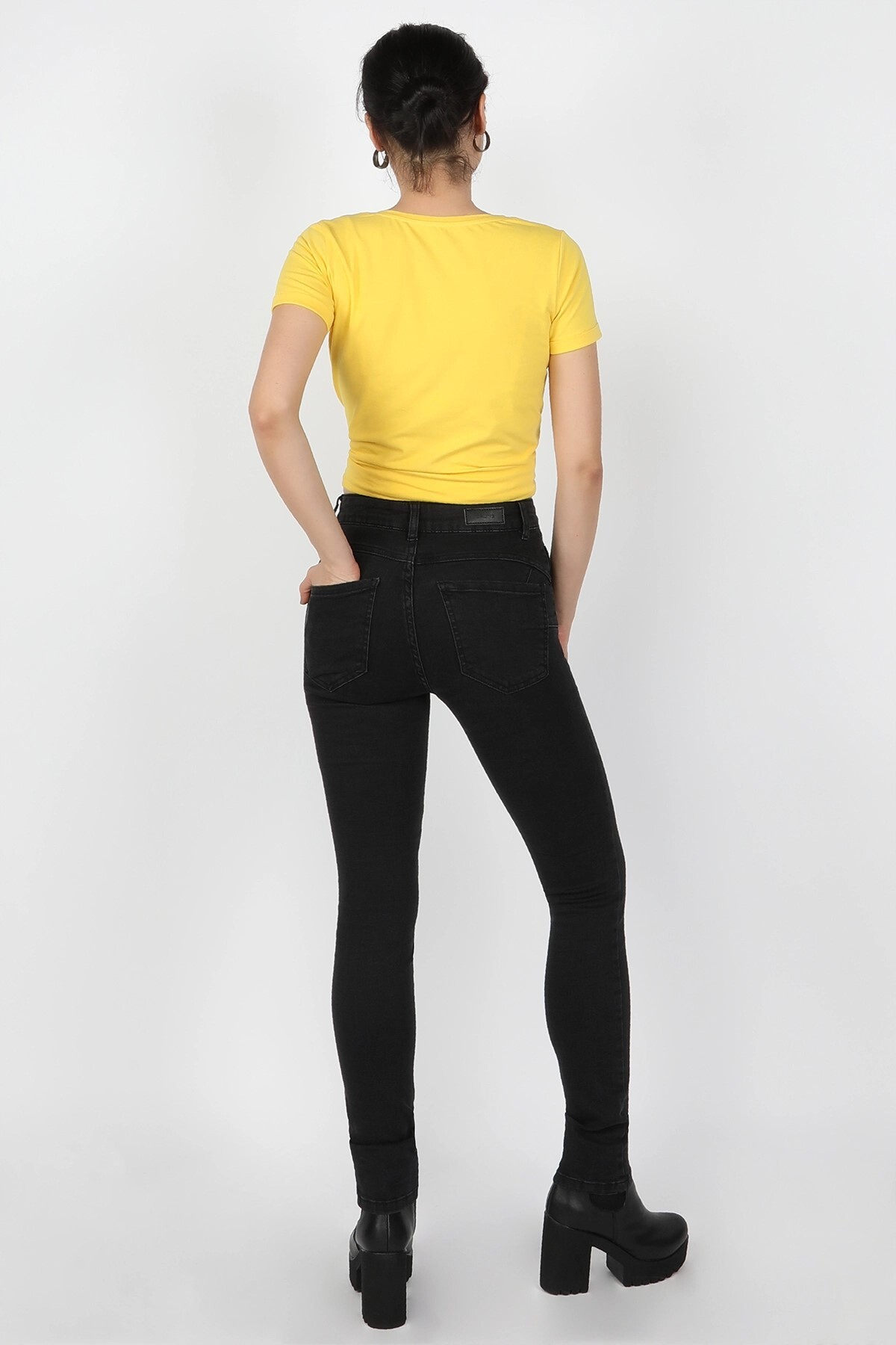 Kadın Kot Pantolon Siyah -2JA/5171.Siyah Kadın Kot Pantolon Siyah -2JA/5171.Siyah