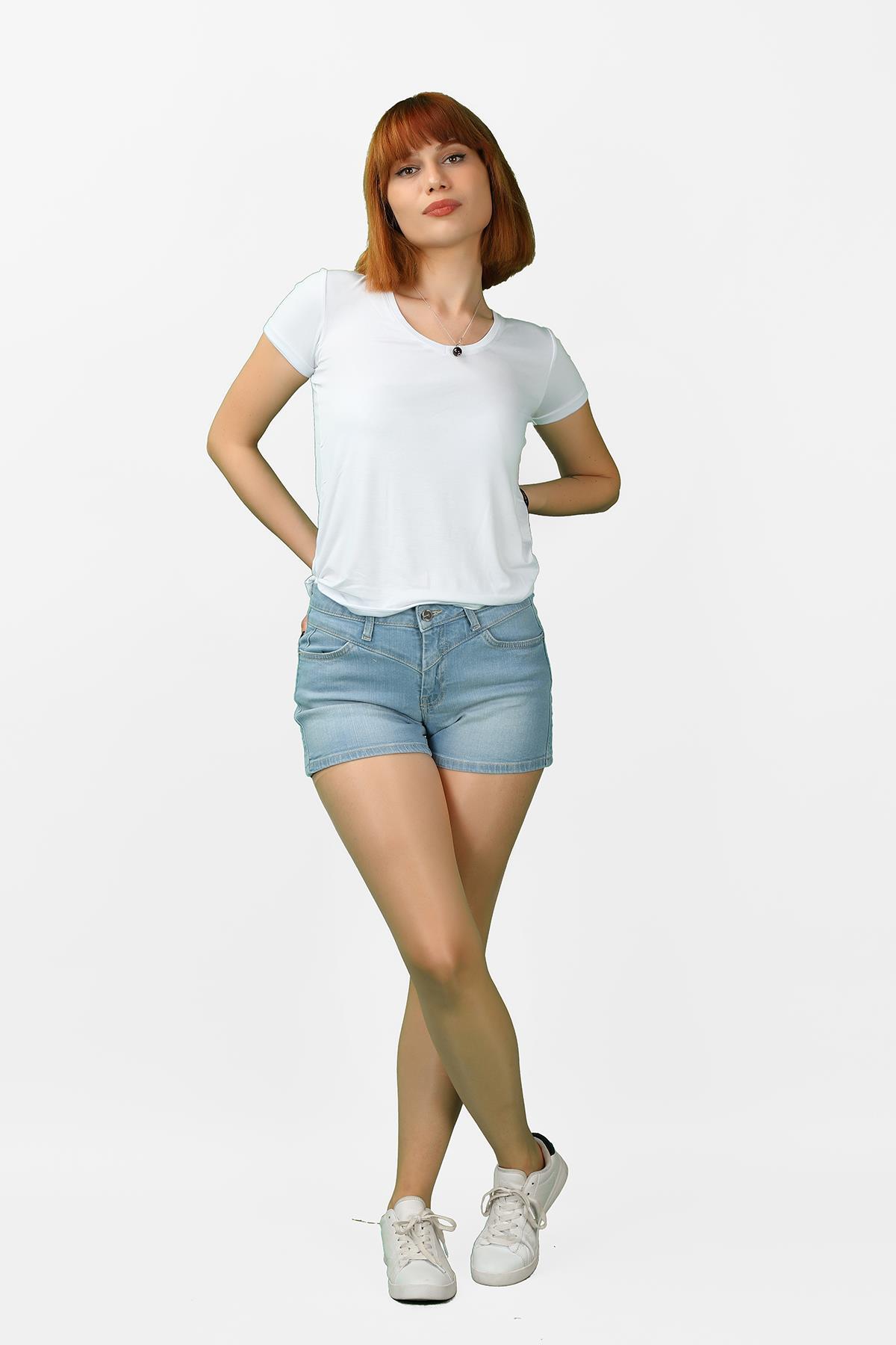 Balins - Kadın Kot Şort