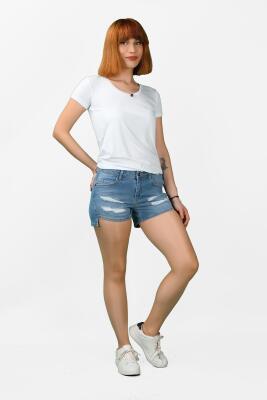 Kadın Kot Şort 2JC/4127 - Thumbnail