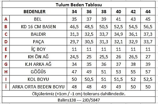 Kadın Kot Tulum Şort Koyu Mavi - 3