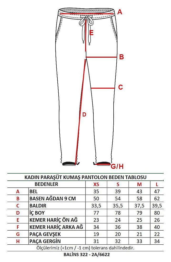 Kadın Paraşüt Pantolon - 3