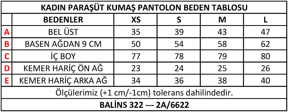 Kadın Paraşüt Pantolon - 12