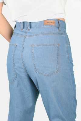 Kadın Şalvar Tipi Pantolon Açık Mavi - Thumbnail