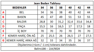Kadın Şardonlu Kot Pantolon Siyah - Thumbnail
