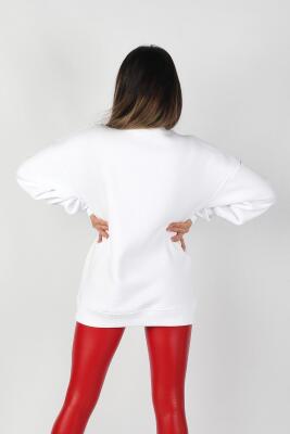 Kadın Sıfır Yaka Sweatshirt - Thumbnail