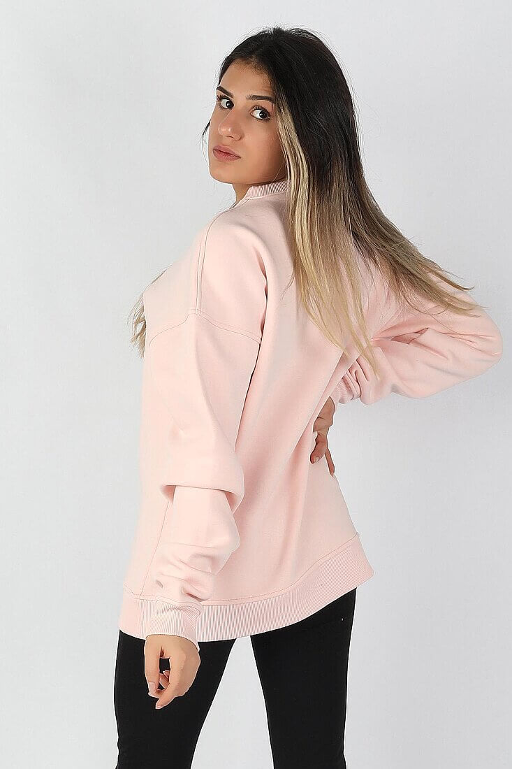 Kadın Sıfır Yaka Sweatshirt - 8