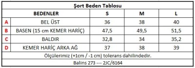 Kadın Şort Mavi Effect Mav-Effect - Thumbnail