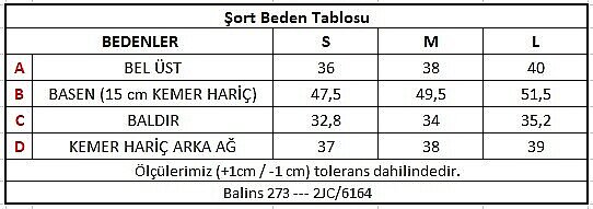 Kadın Şort Mavi Effect Mav-Effect - 3