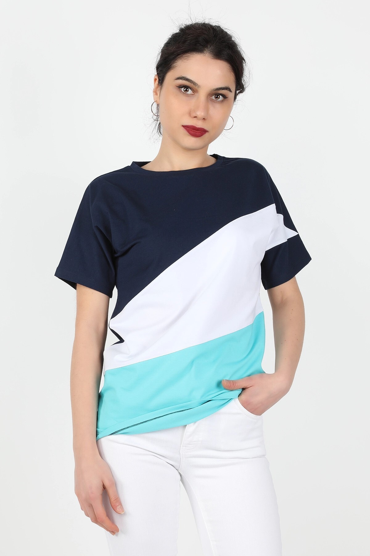 Balins - Kadın Süprem Çok Renkli Tişört Çok Renkli