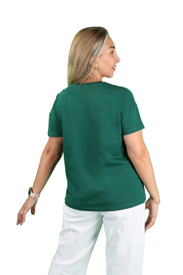 Kadın Süprem Düşük Kol Tişört - Thumbnail