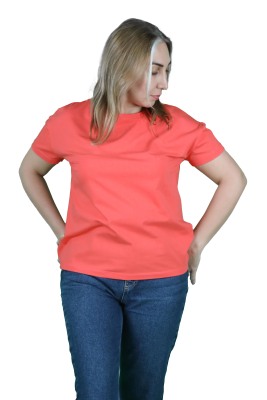 Kadın Süprem Düşük Kol Tişört - Thumbnail