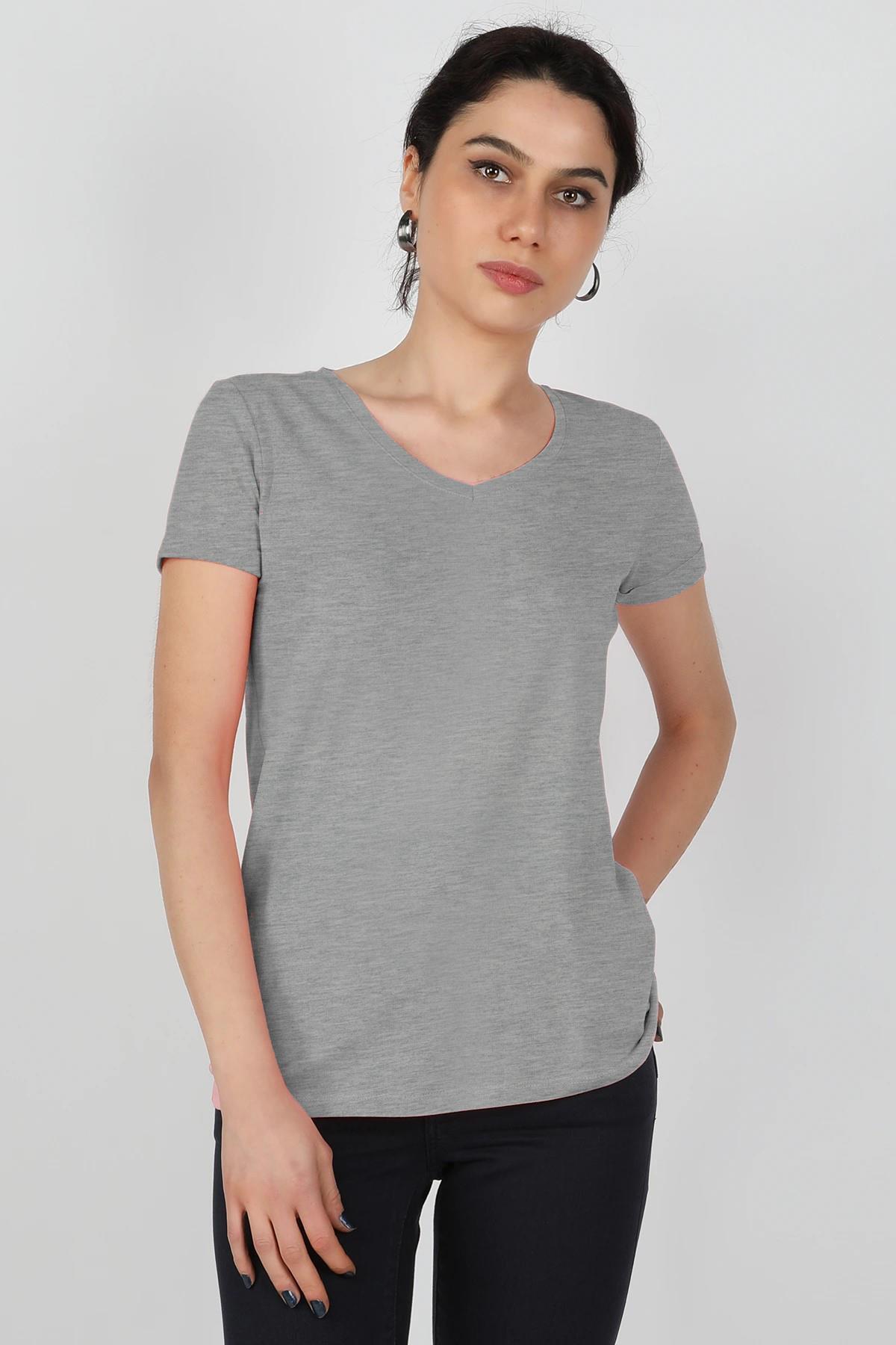 Balins - Kadın Süprem Kısa Kollu Tişört Gri