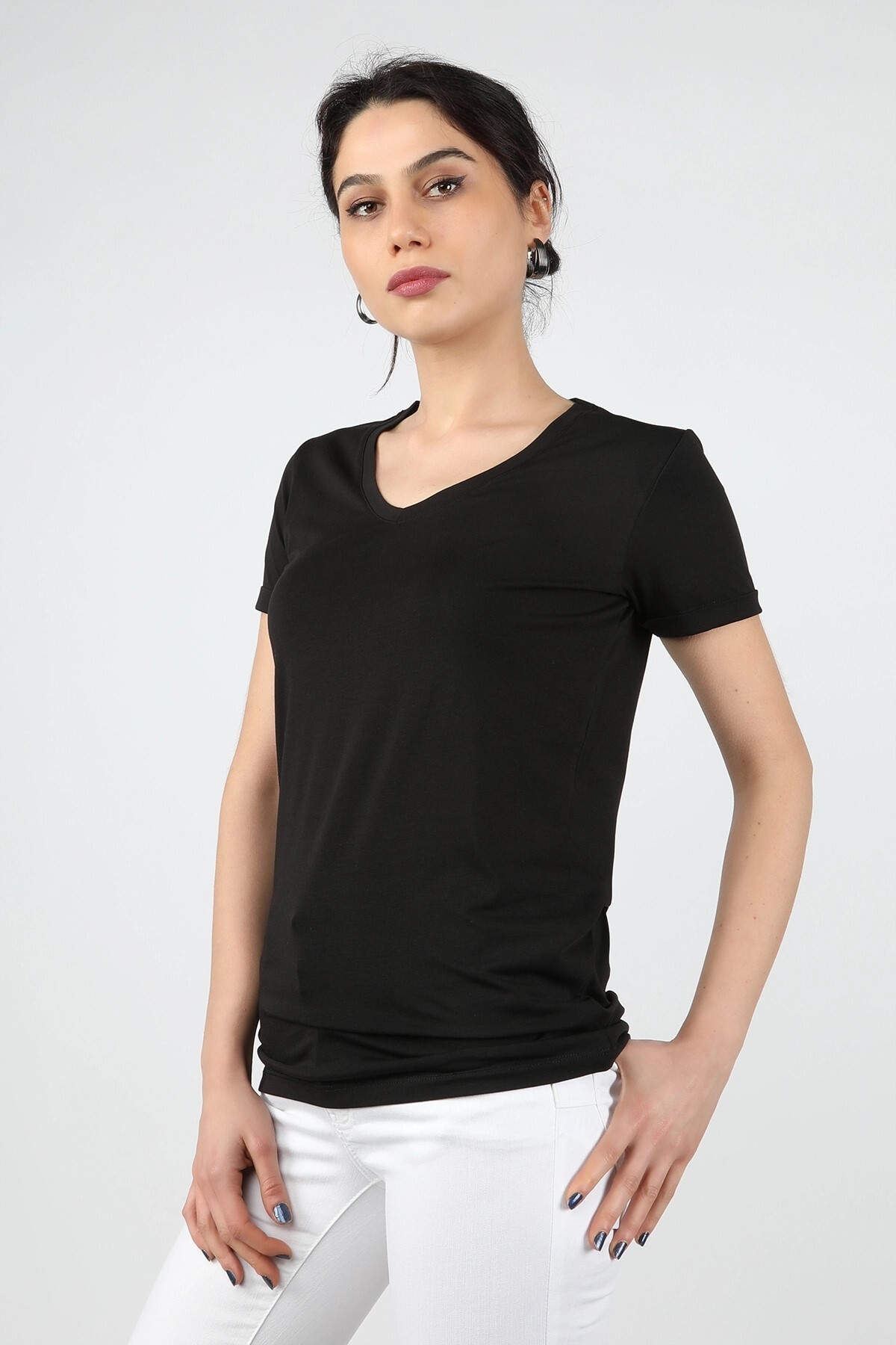 Balins - Kadın Süprem Kısa Kollu Tişört Siyah