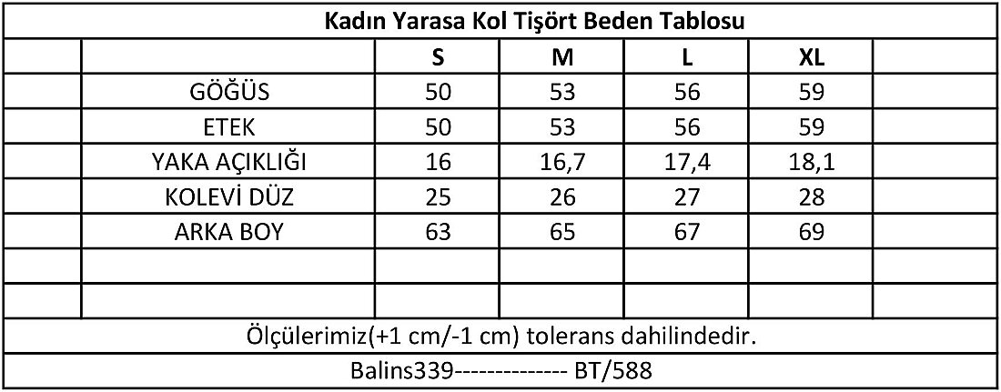 Kadın Süprem Yarasa Kol Tişört - 5