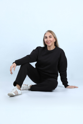 Kadın Şardonlu Sweatshirt - Thumbnail