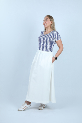 Kadın Uzun Kloş Etek - Thumbnail