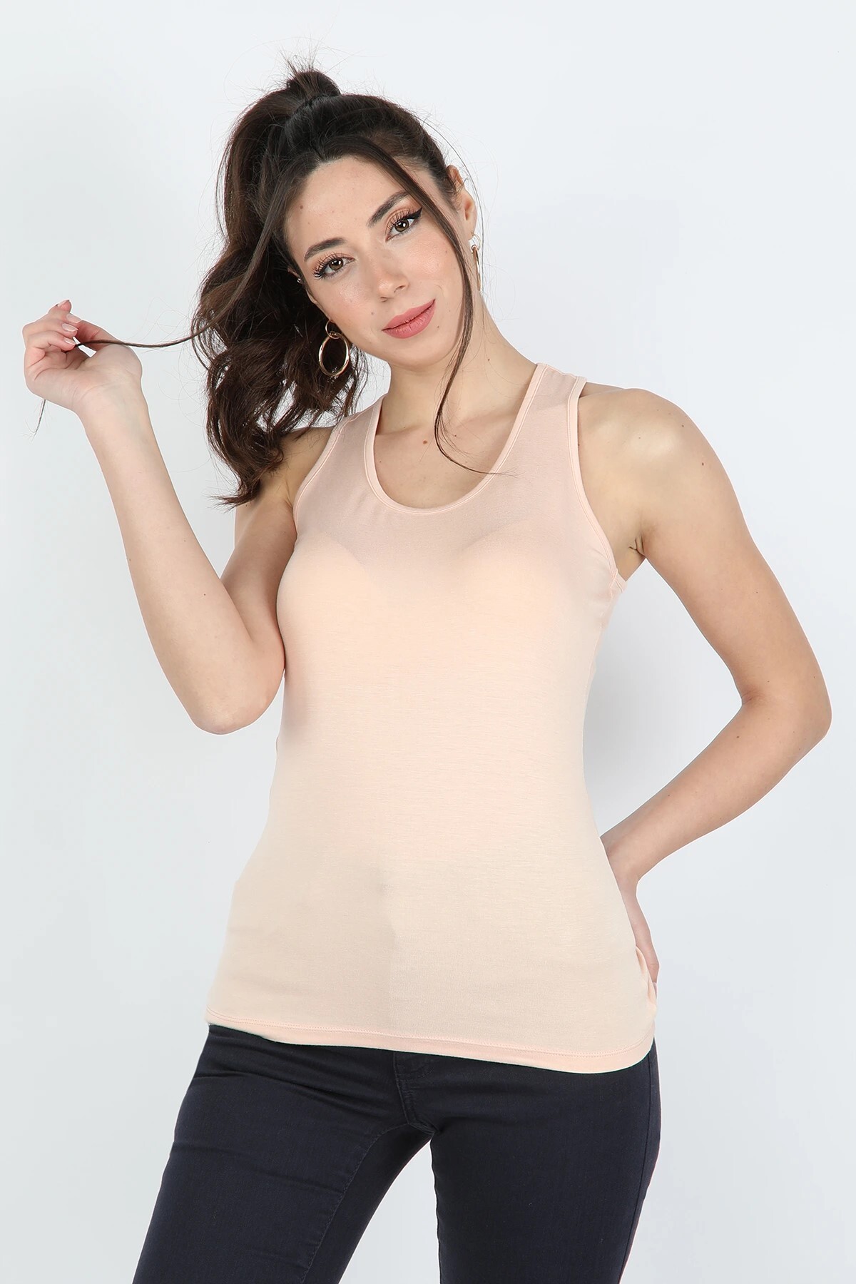 Balins - Kadın Viskon Atlet Somon