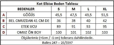 Kolsuz İnce Kot Elbise Mavi - 3